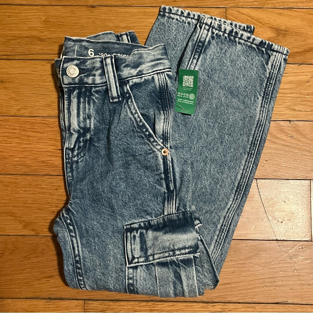 NWT sz 6 90s Blue Acid Wash Jeans